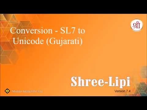 Conversion - SL7 to Unicode (Gujarati)