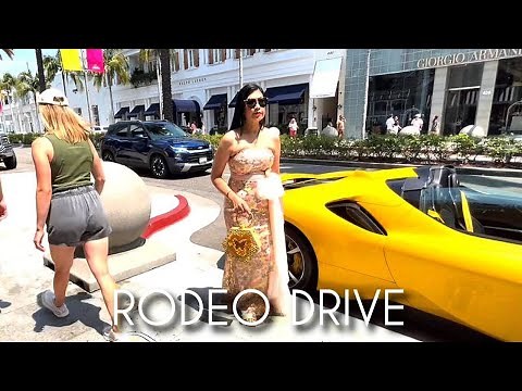 Beverly Hills Rodeo Drive Luxury Walk Designer Shopping & California Style