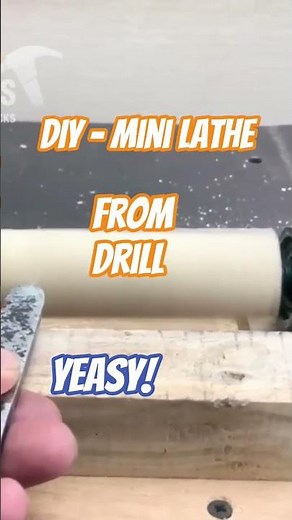 DIY Mini Lathe — Built from 2 Angle Grinders
