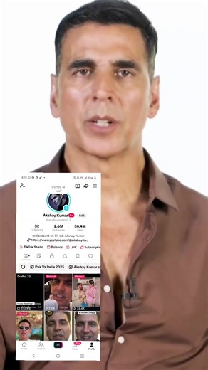 Talk to Akshay Kumar Live on TikTok: Voice Message Now