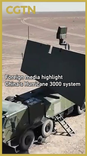 CGTN on Instagram: "Russian media have reported on China's high-power microwave system, Hurricane 3000, saying it is designed to counter large drone swarms during saturation attacks. According to China North Industries Group Corporation Limited, it operates with microwave-like precision, targeting drones within a range of up to 3,000 meters using high-power beams. The system projects thousands of microwave pulses at once, neutralizing all drones within a three-kilometer radius. #cgtnreel #drone"