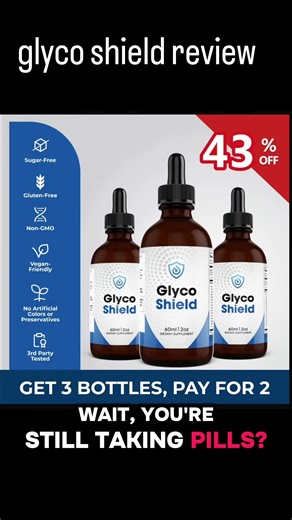Looking for a simple way to support your daily wellness and metabolism? GlycoShield is a 100% natural, vegan, sugar-free, non-GMO liquid supplement made with a powerful 20-in-1 herbal blend. This formula includes Chromium Picolinate, Gymnema Sylvestre, and GABA to support metabolic balance, energy, and overall daily wellness. No pills. No powders. Just two droppers per day. This video breaks down how GlycoShield works, what makes it different, and why the 3-bottle pack is the best value for stay