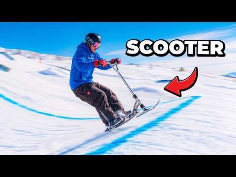 Trying To Ride A Scooter Down A Mountain