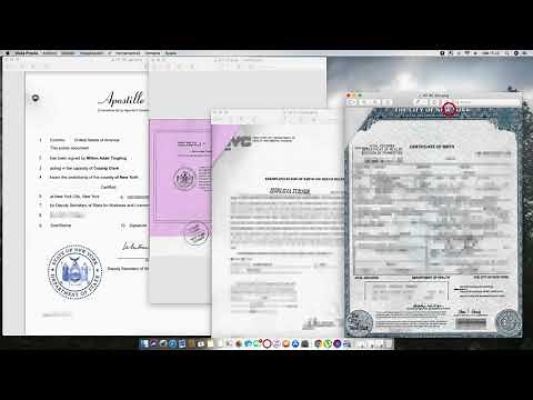 How to Apostille a New York City Birth Certificate with an exemplification letter