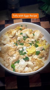 Tofu with eggs recipe #chineserecipe #chinesefood #tofu #egg | chinesefood0805