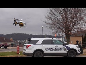 Helicopter Air Ambulance and Police. EC135 H135 STAT MedEvac Pittsburgh Airbus Eurocopter MBB