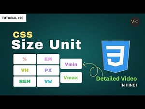 CSS Sizing Units - rem, em, vw, vh, %, Vmin, Vmax In Details | Frontend Dev Course Tutorial - #20