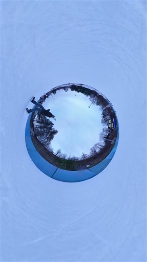 Tiny Planet Ice Loop ❄️🌍 | Berlin Ice Skating