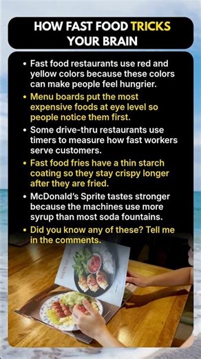 How Fast Food Tricks Your Brain