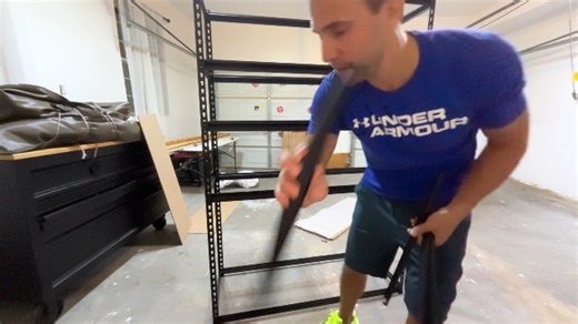 Watch Assembly of Garvee Home Garage Storage Shelves 5 Tiers, Heavy Duty Storage Shelving Racks on Amazon Live