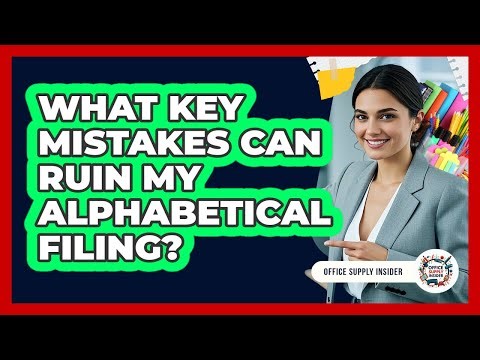 What Key Mistakes Can Ruin My Alphabetical Filing?