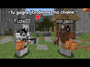 J'ai affronté FuzeIII avec des Lucky Block sur Minecraft..