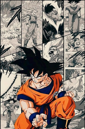 Son Goku Manga Panel Dragon Ball Z Retro Poster Anime Wall Decor Birthday Present Fan Merchandise - Etsy UK