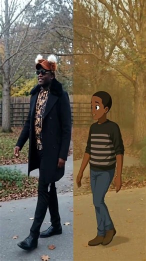 King brown walking next to his my real self