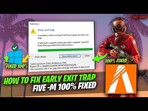 How to Fix FiveM Early-Exit trap In Gta 5 Simple and Easy Steps ✔️100% Working