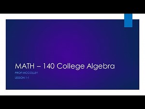 Math - 140: Lesson 1-6 (Mathematical Modeling)