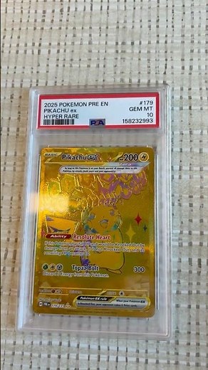 PSA 10 #pokemon TCG Prismatic Evolution Pikachu EX Hyper Rare #shorts