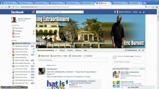 Facebook Groups - How to quickly post to multiple groups.