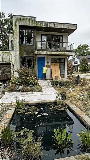Abandoned House RESTORATION Timelapse → From Trash Pond to Luxury Dream Home!