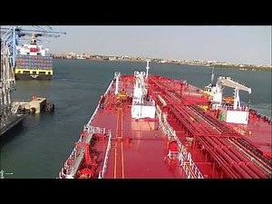 Time Lapse Crude Oil Tanker Berthing , Arrival Port , Entire Discharging ops .
