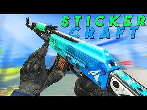 AK-47 ICE COALED CRAFT DE STICKERS | NEW RECOIL CASE