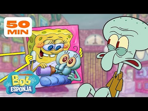 Los mejores momentos dentro de la casa de Calamardo | Compilación de 50 minutos | Bob Esponja