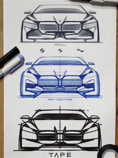 Which tool would you choose by Jun-Won Kim #drawtodrive #bmw #cardesign
