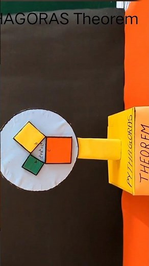 PYTHAGORAS Theorem #3d video #School project #viral video #viral.short for school exhibition