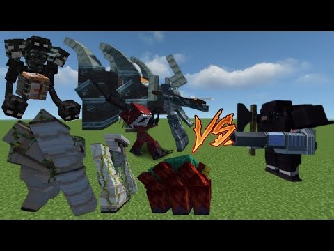Terminator (Best Golem in all of MINECRAFT) VS. All Mutants (The Mutant Mobs MOD) in MINECRAFT. #mc