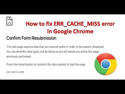 How to fix ERR CACHE MISS error in Google Chrome