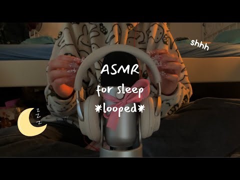 ASMR 1 hour "Shh go to sleep" and headphone sounds 🎧 gentle whispering "it's okay" for sleep 💤