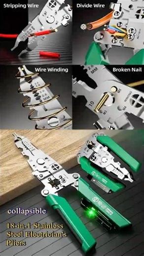 ⚡ “18-in-1 Electrician’s Tool! 💪 Foldable Multi-Function Pliers Review” #shorts #tools #shortsfeed