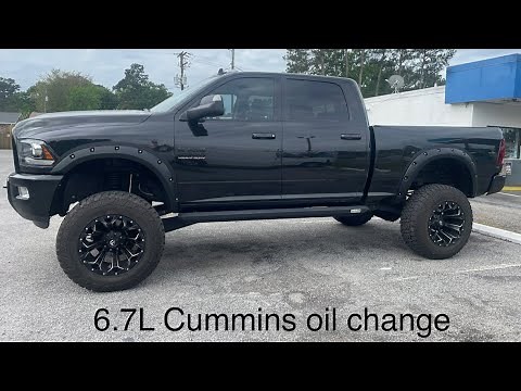 Ram 2500 6.7L Cummins oil change how to