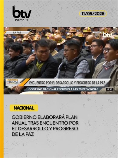 El “Encuentro por el Desarrollo y Progreso de La Paz” concluyó con el compromiso del Gobierno de elaborar un plan anual enfocado en desarrollo productivo, salud y mejoramiento de caminos, además de sostener reuniones con cada una de las 20 provincias del departamento para recoger sus demandas y coordinar proyectos prioritarios. El ministro de Gobierno, Marco Antonio Oviedo, y el viceministro de Planificación, José Luis Llanos, resaltaron la importancia de generar consensos y avanzar en una agend