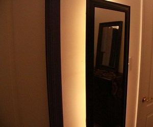 Backlit Mirror to Brighten Your Apartment
