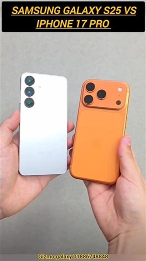 Samsung galaxy S25 Vs iPhone 17 Pro #viral #youtube #foryou #tech #iphone #samsung #trending #shorts