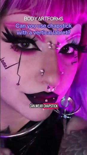 Can you use chapstick / lip balm with a fresh vertical labret piecing?