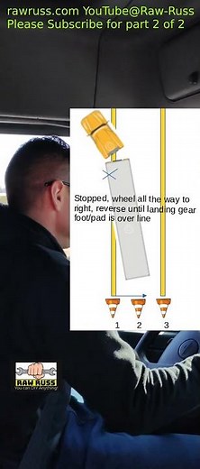 How to parallel park a CMV Part 2 CDL Test. #cdl #truck #trucking #truckdriver #trucker #dot rawrus