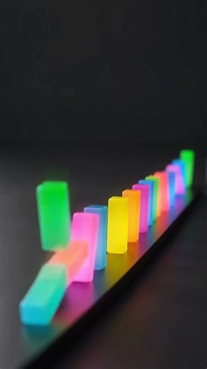 Satisfying Chain Reaction ✨ Domino & Glowing Ball Cascade with Music | Oddly Satisfying #asmr