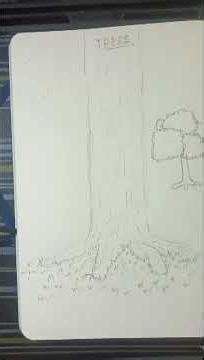 The Secret to Drawing Beautiful Trees ✨