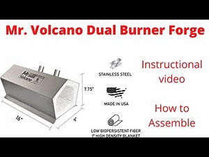 How to Assemble Mr. Volcano Dual Burner Forge. Hero 2