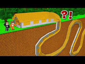 WE FOUND A VERY LONG VILLAGER HOUSE IN MINECRAFT!!