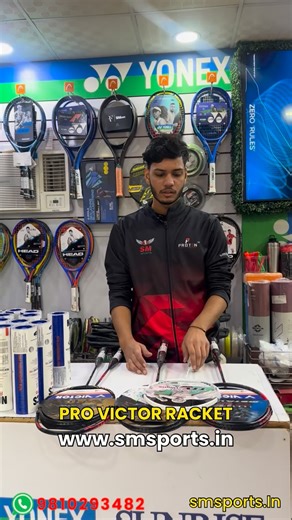 The new professional badminton rackets from Victor have arrived. NCS PRO SHUTTLECOCK https://www.smsports.in | Smsports India
