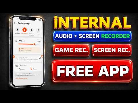 🎙️Internal Audio Recorder for Android | Screen Recorder for Android with Internal Audio