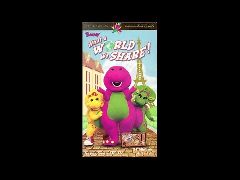 Opening & Closing To Barney: What A World We Share (1999 VHS)