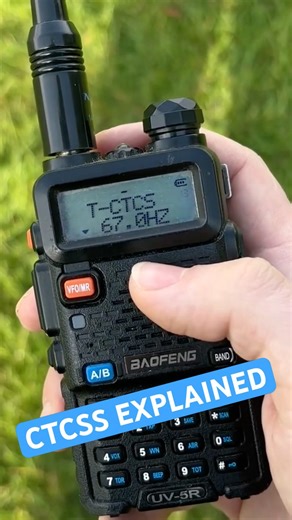 What is a CTCSS tone? (And why might you need one?) 📻 #hamradio #baofeng #baofenguv5r
