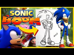 COMO DESENHAR O SONIC BOOM - TUTORIAL PASSO A PASSO POR ERIK ARTS