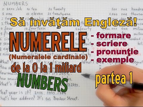 Sa invatam engleza - NUMERE/NUMBERS (pana la 1 miliard) - Let's Learn English #numere #numbers