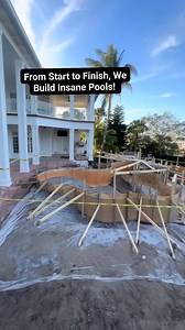 33K views · 735 reactions | From Start to Finish, We Build Insane Pools! This backyard has a massive grotto, an elevated hot tub, an upper and lower pool, and two Tiki Huts. #insanepools #lucaslagoons #backyarddesign #poolbuilder | Lucas Lagoons | Facebook