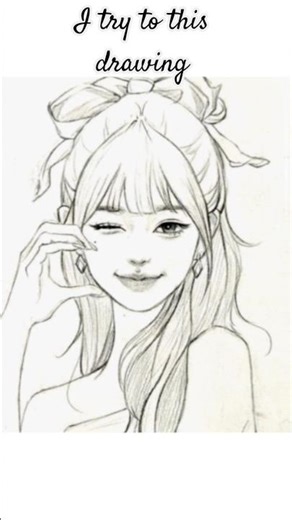 cute Korean style girl drawing✨#drawing#art#how to draw girl